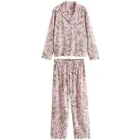 LAURA ASHLEY Pyjama Laura Ashley geknöpfter Schlafanzug, Lloyd-Print (2 tlg)