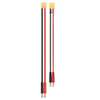 22cm 12/14AWG XT60 Male Plug to 4.0mm Banana PlugSilicone Cable for B6AC Charger