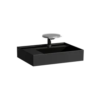 LAUFEN Waschtisch Kartell · LAUFEN 600x460, 2 Hahnlöcher, schwarz glänzend, 81033.5, 8103350208151 H8103350208151
