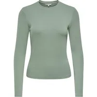 ONLY Langarmshirt ONLRILEY O-NECK L/S TOP JRS Baumwollmischung