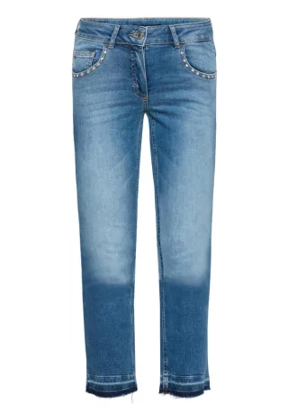 Betty Barclay - 7/8-Jeans mit Nieten blau - Gr. - 38