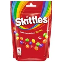 Skittles Süßigkeit, Skittles Fruits Kaubonbons in Zuckerhülle mit Fruchtgeschmack 136g