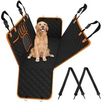 Luckice Tier-Kofferraumschutzdecke Hundedecke Auto Rückbank Autoschondecke Hund Rücksitz Kratzfest Auto, wasserdicht kratzfest rutschfest Seitenschutz Sicherheitsgurt
