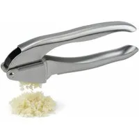 FMprofessional Knoblauchpresse Edelstahl, Knoblauchzerkleinerer, Küchenhelfer