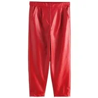 Next Lederhose Kunstlederhose mit Barrel-Bein (1-tlg)
