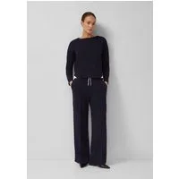 s.Oliver Chinos Hose Wide-Leg-Hose aus Scuba mit Kontraststreifen