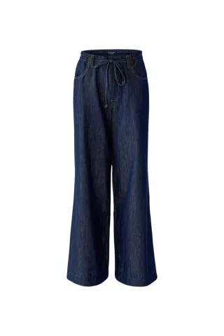 Oui - Jeans im Wide-Leg-Stil blau - Gr. - 34