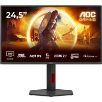 AOC Q25G4SR Gaming-Monitor (62,2 cm/25 ", 2560 x 1440 px, QHD, 0,3 ms Reaktionszeit, 300 Hz, Fast-IPS, neig, schwenk-, höhenverstellbar, Pivot)