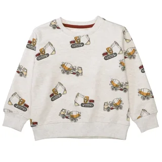 STACCATO - Kn.-Sweatshirt beige mel aop - Gr. - 116/122