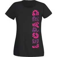 G-graphics T-Shirt Leopard Slim-fit Damen T-Shirt aus unserer Pink-Purple-Collection