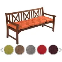 sunnypillow Bankauflage Bankauflage Stuhlkissen viele Farben und Größen zur Auswahl, 120 x 40 cm orange