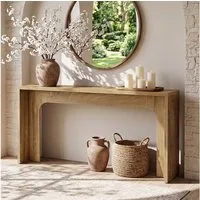 Tribesigns Konsolentisch 160 cm Moderner minimalistischer Holz-Flurtisch, Langer Konsolentisch