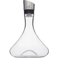SABATIER International Dekanter Brasserie, (Set, 3-tlg., 1 x Dekanter, 1 x Weinbelüfter, 1 x Reinigungsperlen), 1,8 L Fassungsvermögen, Kristallglas, inkl. Edelstahl Reinigungsperlen