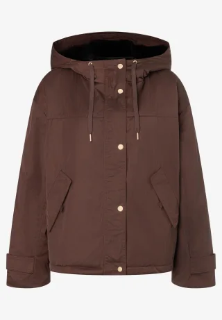 MORE & MORE - Jacke mit Kapuze braun - Gr. - 38