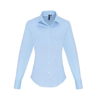 Premier - Hemd für Damen Langärmlig (Blassblau)