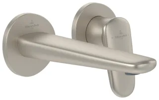 Villeroy & Boch 2-Loch Waschtischarmatur Antao 185x115x223mm o Ablaufgarnitur BrushedNickelMatt TVW11100200064