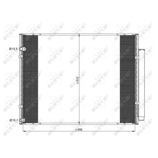 NRF Klimakondensator + Trockner Lexus Rx 35857