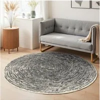 HANSE Home Teppich Cavallo, rund, Höhe: 9 mm, Wohnzimmer, Schlafzimmer, Flur, Kurzflor, meliert, Vintage, weich