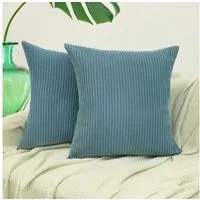 Amilian Dekokissen Sofakissen Couchkissen 2er Set - mit Füllung und Kissenbezug, weich, Hotelverschluss, formstabil