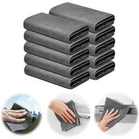 LuxusKollektion Magisches Reinigungstuch 10er Mikrofaser verdickt 30 x 30 cm Mikrofasertuch