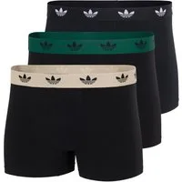 adidas Originals Trunk Comfort Flex Cotton (3er Pack) weich, elastisch, Baumwollmix, Logo-Bund, ohne Eingriff
