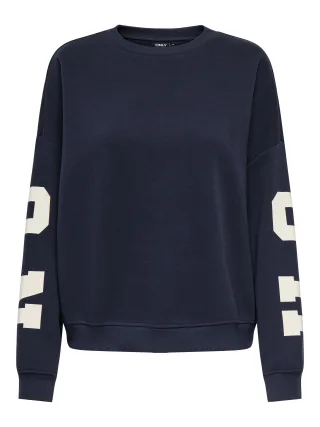 ONLY - ONLSWEAT L/S BACK/SLEEVE PRINT SWT NOOS Night Sky - Gr. - S