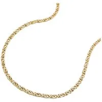 Schmuck Krone Goldkette 1,2mm S-Panzer Kette, 585 Gelbgold, 45cm, Gold 585