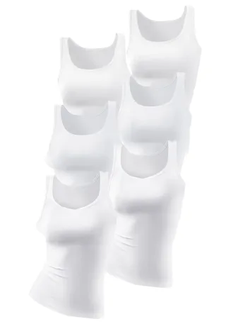 petite fleur Achselhemd 6er-Pack, aus reiner Baumwolle, Tanktop, Unterziehshirt