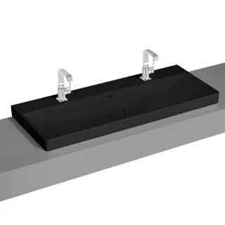 VitrA New Metropole Doppelaufsatzwaschtisch wandgebunden rechteckig 120 x 47 cm 1,7530B483-7213 7530B483-7213