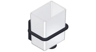 Giese Glashalter Wandmodell schwarz matt, 21010-14 21010-14