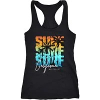 Neverless Tanktop Damen Tank-Top Sommer Surf California Palmen Racerback Neverless®