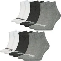 Levi's® Kurzsocken Mid Cut Batwing Logo Socks (6-Paar) mit seitlichen Belüftungslinien