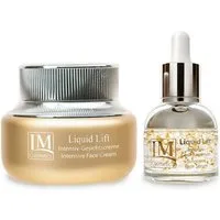 Genius Anti-Aging-Creme IM Cosmetics Liquid Lift - entwickelt mit Dr. Michaela Fuchs Deluxe-Set 2-tlg., Polytropin, Kolloidales Gold (18 Karat), Kolloidales Platin