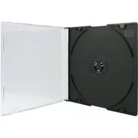 Mediarange CD-Hülle 100 CD Hüllen 1er Slimcase 5,2 mm für je 1 BD / CD / DVD schwarz
