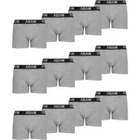 ADAM JEANS Boxershorts Herren Boxershorts aus extra weicher 100% Baumwolle Trunks Men Boxer-1 (12-St., 2er Set, 6er Set, 8er Set, 10er Set, 12er Set) Boxershorts Herren Boxer Shorts Männer Unterhosen Trunks Underwear