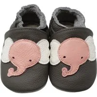 Yalion Leder Baby-Lauflernschuhe, weich, rutschfest, handgefertigt Krabbelschuh Baby Schuh aus echtem Leder,Barfußgefühl & rutschfester Sohle