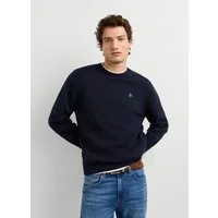 Pepe Jeans Rundhalspullover DANIELS mit gestickten Details, Baumwolle