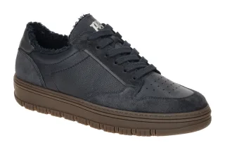 Paul Green Damenschuhe 5369-03 blau + grau Winter Schn?r-Halbschuhe