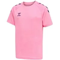 hummel T-Shirt hmlCORE XK Core Poly (Interlock-Stoff) Kurzarm pink Kinder