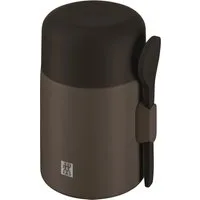 Zwilling Thermobehälter Thermo Plus, Edelstahl, (1-tlg), Auslaufsicher, Doppelwandisolierung, mit Löffel, Edelstahl