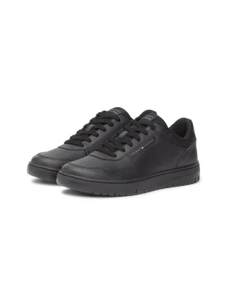 Tommy Hilfiger Sneaker "BASKET CORE LITE LTH BLOCK", Freizeitschuh, Halbschuh, Schnürschuh mit seitlicher Logoverzierung