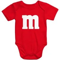 MoonWorks Body Baby Body M Aufdruck Babybody Fasching Kostüm Karneval Verkleidung