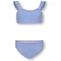 KIDS ONLY Bandeau-Bikini KOGSUNNY STRUCTURE BIKINI SET ACC (Set, 2-St) aus Polyester in Rippware, elastische Passform, schnell trocknend