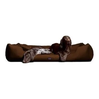 Tierlando MORITZ KOMFORT Hundebett Hundesofa M - XXXL 90 110 130 160 185 cm braun 1,3 m, 25 cm, 1 m