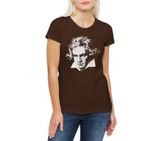 Urban Backwoods Print-Shirt Beethoven Damen T-Shirt Ludwig Van Komponist Composer Klassik Musik (1-tlg) Klassische Classic Music 9.