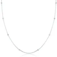Elli Kette mit Anhänger Solitär Basic 925 Silber, mit Kristallen von Swarovski®, Besetzt mit Swarovski® Kristall