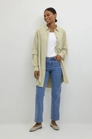 Langarm - Hemd Loose fit Seagrass green