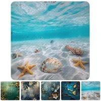 Sanilo Duschmatte mit Motiv, viele schöne Badematten zur Auswahl, rutschfeste & sichere Badematte, hochwertig, Kunststoff PVC, quadratisch, 230 extra starke Saugnäpfe, 53 x 53 cm, waschbar