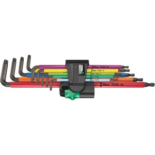 Wera 967/9 TX XL Multicolour 1 Winkelschlüsselsatz, lang, 9-teilig - 05024480001