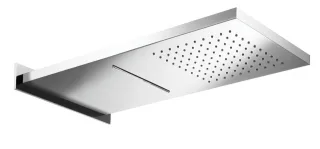 Herzbach Herzbach Living Spa Regenbrause Wand Regen/Schwall 270mm x 593mm poliert, 11.661500.2.01 11.661500.2.01
